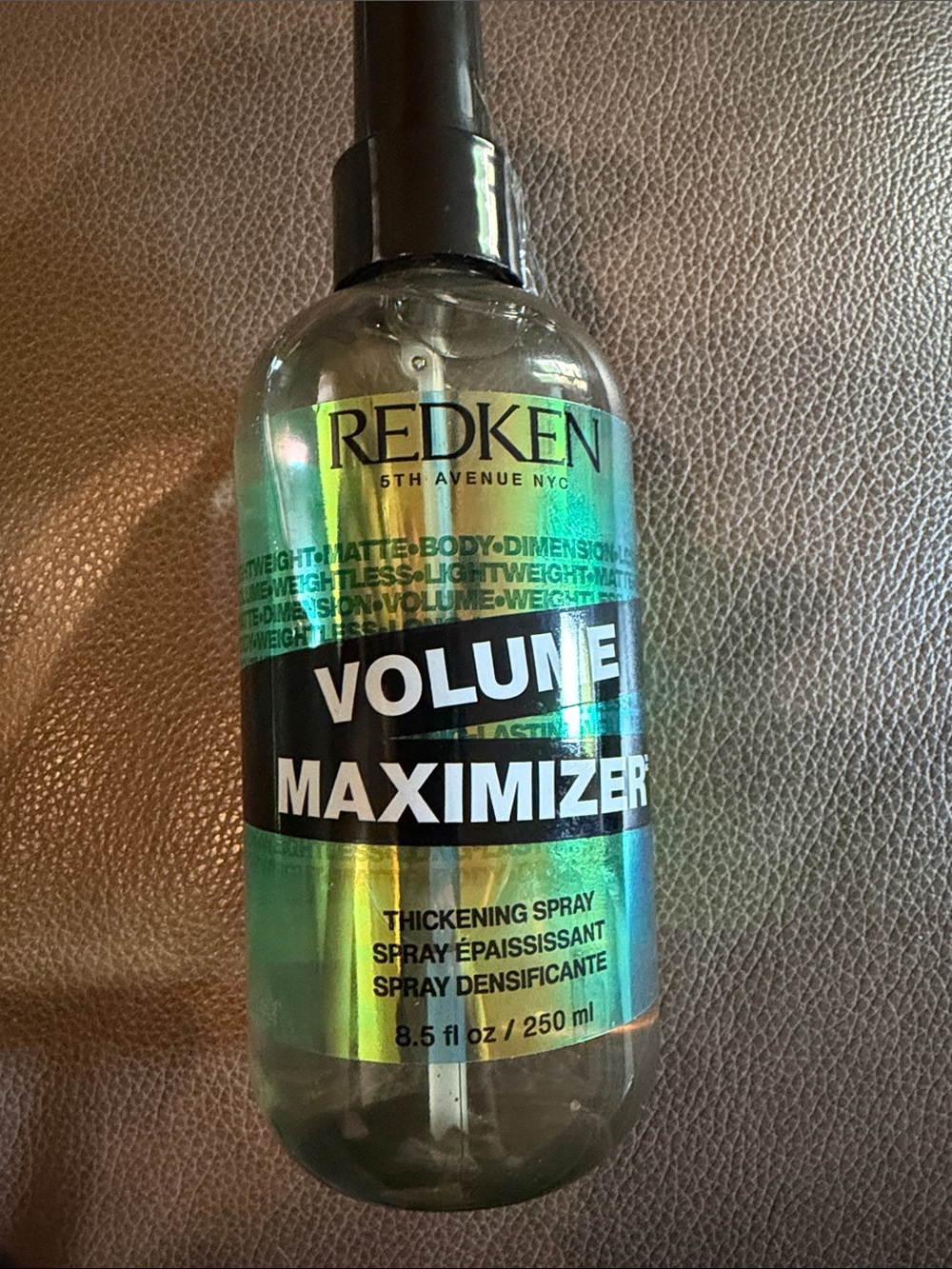 Redken Volume Maximizer Thickening Spray - Green and Black